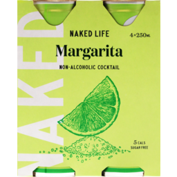 Photo of Naked Life Non-Alcoholic Margarita 4 Pack X
