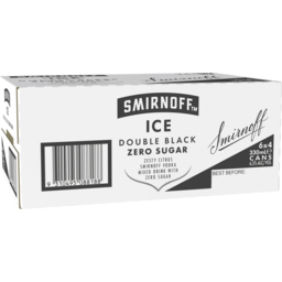 Photo of Smirnoff Ice Double Black Zero Sugar 6.5% 6x