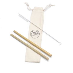 Photo of LOVE THY EARTH Bamboo Straw Mixed 2 Pack