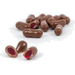 Photo of Melbas Milk Chocolate Raspberry Bullets 150g