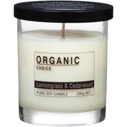 Photo of Organic Choice Candle Lemongrass & Cedarwood 200gm