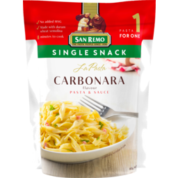 Photo of San Remo La Pasta Single Snack Carbonara