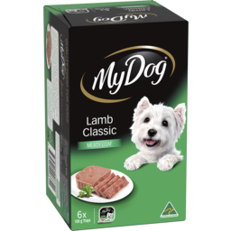 Photo of My Dog Adult Wet Dog Food Lamb Classic Meaty Loaf 6x100g Trays 