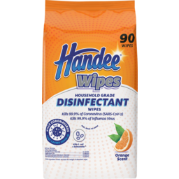 Photo of Handee Orange Scent Household Grade Anti Virus Disinfectant Wipes 90 Pack