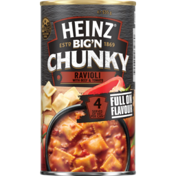 Photo of Heinz Big N Chunky Ravioli With Beef & Tomato Soup 535g