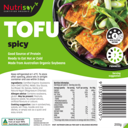 Photo of NUTRISOY TOFU SPICY 200GM