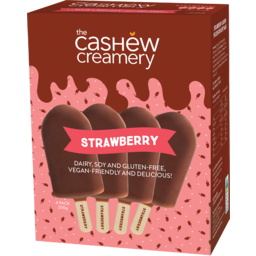 Photo of The Cashew Creamery Multipack Ice Cream Strawberry 4 Pack