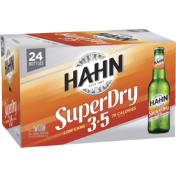Photo of Hahn Super Dry 3.5 24 X 330ml Bottle Carton 24.0x330ml