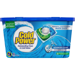 Photo of Cold Power Regular Front & Top Loader Laundry Triple Caps 675g 45 Pack