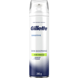 Photo of Gillette Sensitive Skin Soothing Aloe Vera Shave Foam 245g