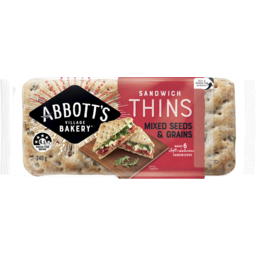 Photo of Abbott's Village Bakery - Mixed Seeds & Grains Thins