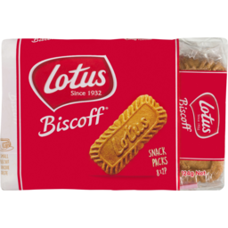 Photo of Lotus Biscoff Caramelised Biscuits 8x2 Pack 124g