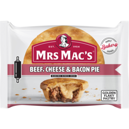 Photo of Mrs Mac's Beef, Cheese & Bacon Pie 175g 175g