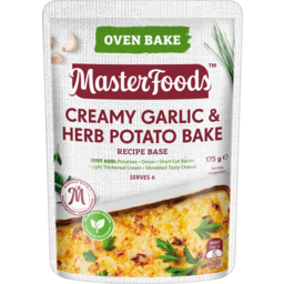 Photo of Masterfoods Creamy Garlic & Herb Potato Bake Oven Bake Recipe Base 175g