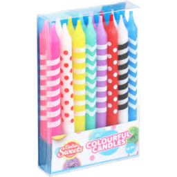 Photo of Dollar Sweets Stick Candles Assorted 16 Pack