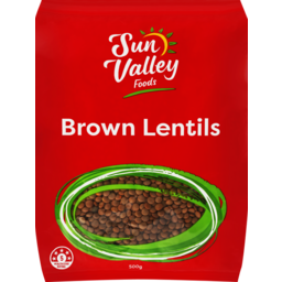 Photo of Sun Valley Foods Brown Lentils 500g