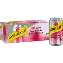 Photo of Schweppes Infused Mineral Water With Raspberry & Blueberry 10x375ml