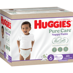 Photo of Huggies Pure Care Nappy Pants Boys & Girls Size 6 46 Pack