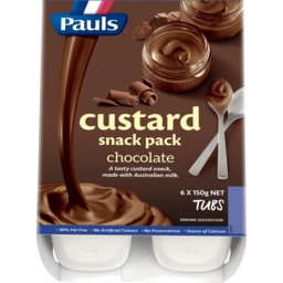 Photo of Pauls Custard Snack Pack Chocolate
