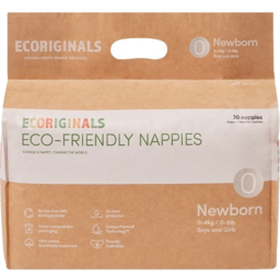 Photo of Ecoriginals Nappies - Size 0 Newborn 0-