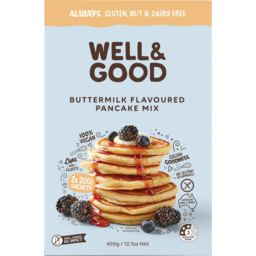 Photo of Well & Good Pancake Mix Buttermilk Gluten Free 400g