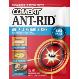 Photo of Combat Ant-Rid Bait Strips, With Fast Kill Action, Pest Control Insecticides, 10g, 10 Pack 10g
