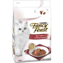 Photo of Purina Fancy Feast Beef Salmon & Cheese Flavour Dry Cat Food 1.4kg