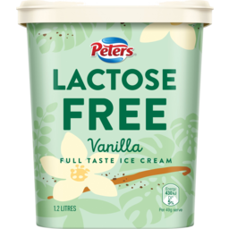Photo of Peters Vanilla Lactose Free Ice Cream 1.2l