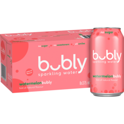 Photo of Bubly Natural Sparkling Water Watermelon Flavour 8x375ml