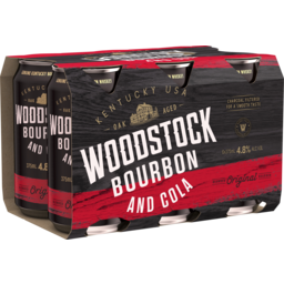 Photo of Woodstock Bourbon & Cola 4.8% 375ml