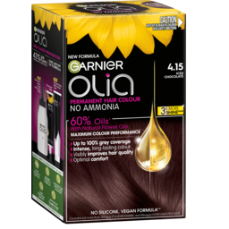 Photo of Garnier Olia 4.15 Iced Chocolate Permanent Hair Colour No Ammonia, 60% Oils