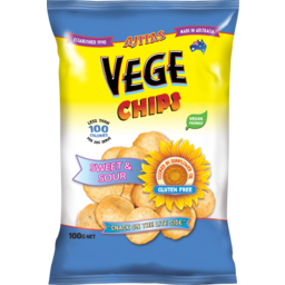 Photo of Ajitas Vege Chips Sweet & Sour Gluten Free 100g