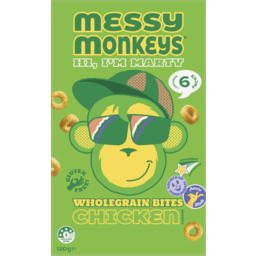 Photo of Messy Monkeys Gluten Free Chicken Wholegrain Bites 6 Pack