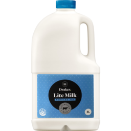 Photo of Drakes Lite Reduced Fat Fresh Milk 3l