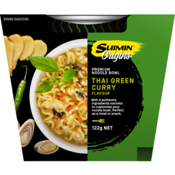 Photo of Suimin Thai Green Curry Flavour Noodle Bowl 122g