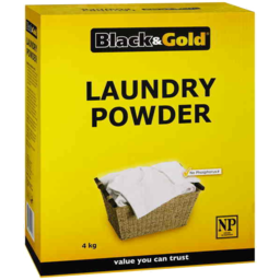 Photo of Black & Gold Laundry Detergent  Powder Conc Box1kg