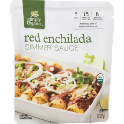 Photo of Simply Organic Simmer Sauce Red Enchilada 