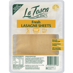 Photo of La Tosca Fresh Egg Lasagne Sheets 5 Pack 375g