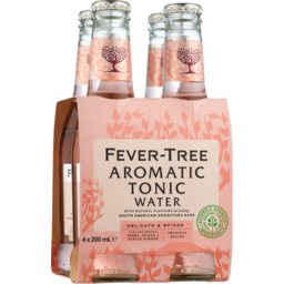 Photo of Fever Tree Aromatic Tonic Water 4x200ml Bottles