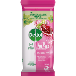 Photo of Dettol Multipurpose Disinfectant Wipes Pomegranate And Lime Splash Household Grade, 110 Pack 