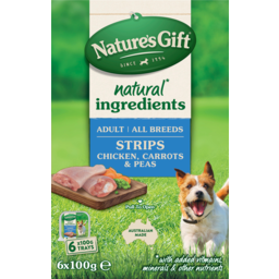Photo of Natures Gift Adult Chicken Carrot & Peas Strips Dog Food