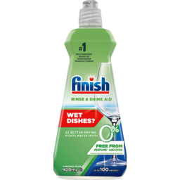 Photo of Finish Dishwasher Rinse & Shine Aid 0% 400ml 400ml