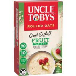 Photo of Uncle Tobys Oats Quick Sachets Porride Fruit Variety Multi Pack 350g
