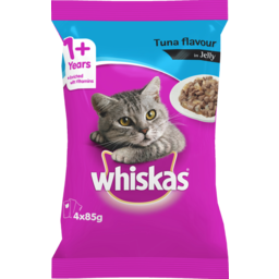 Photo of Whiskas Cat Food Pouch Tuna Flavour in Jelly 4 Pack