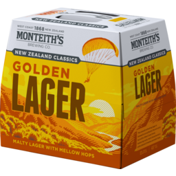Photo of Monteith's Classics Golden Lager 12x330ml Bottles