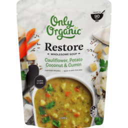 Photo of Only Organic Restore Wholesome Soup Cauliflower, Potato Coconut & Cumin