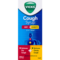 Photo of Vicks Cough Syrup Dry + Chesty 2 In 1 Relief