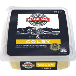 Photo of Mainland Colby Cheese Slices 210 G 