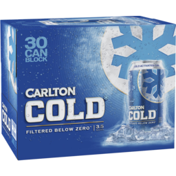Photo of Carlton Cold 3.0% 375ml 30 Block