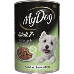 Photo of My Dog Adult 7+ Tender Lamb With Rice & Carrots Dog Food 400g